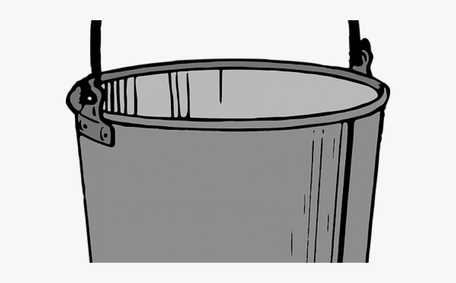 Bucket Clipart Metal Bucket - Bucket Clipart, Transparent Clipart