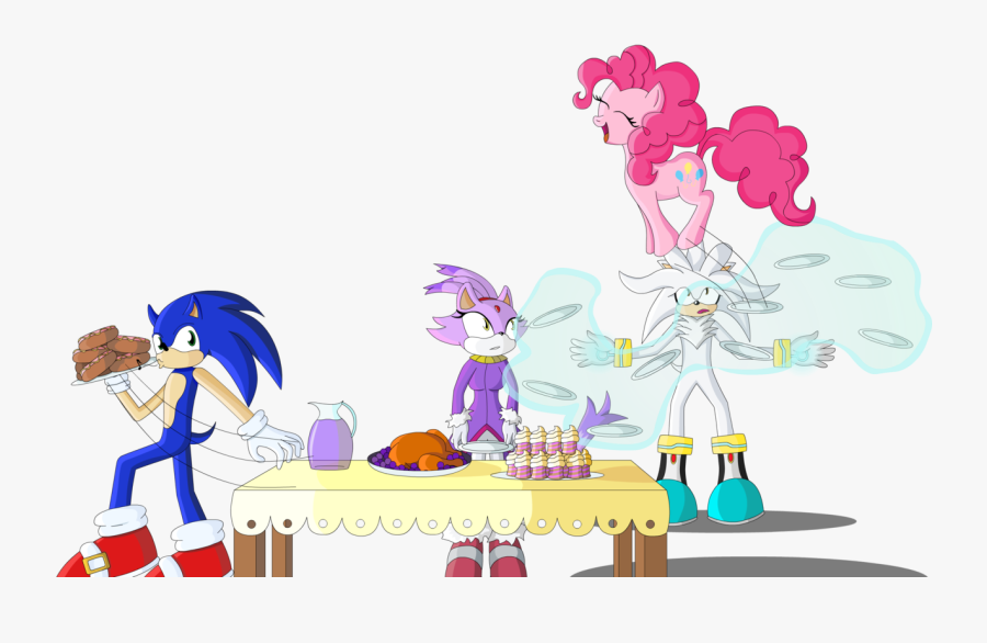 Artist Polaicy Blaze - Silver The Hedgehog X Blaze The Cat, Transparent Clipart