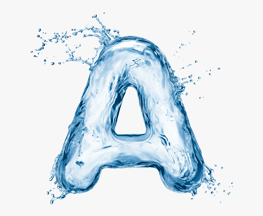 Water Splash Font Png, Transparent Clipart