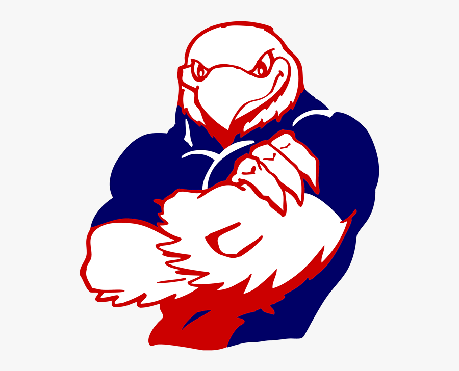 Falcon Mascot Clipart, Transparent Clipart