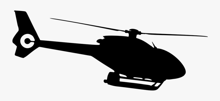 Helicopter, Chopper, Vehicle - Helicopter Silhouette Png, Transparent Clipart