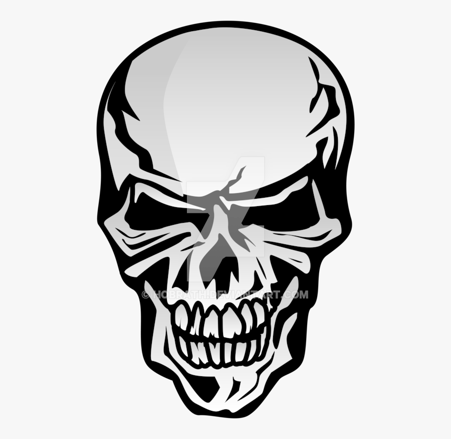 Drawing Chrome Skull - Emblemas De Aviones De Guerra, Transparent Clipart