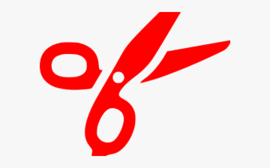 Scissor Clipart Red Scissors - Black Scissor Transparent, Transparent Clipart
