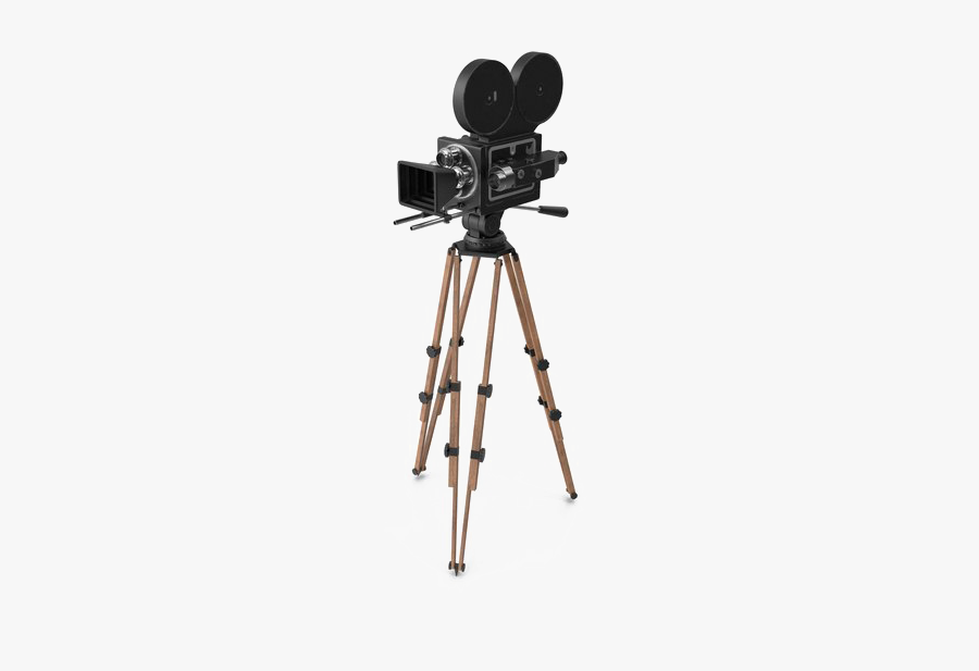 Tripod Png Transparent Picture - Vintage Movie Camera Png, Transparent Clipart