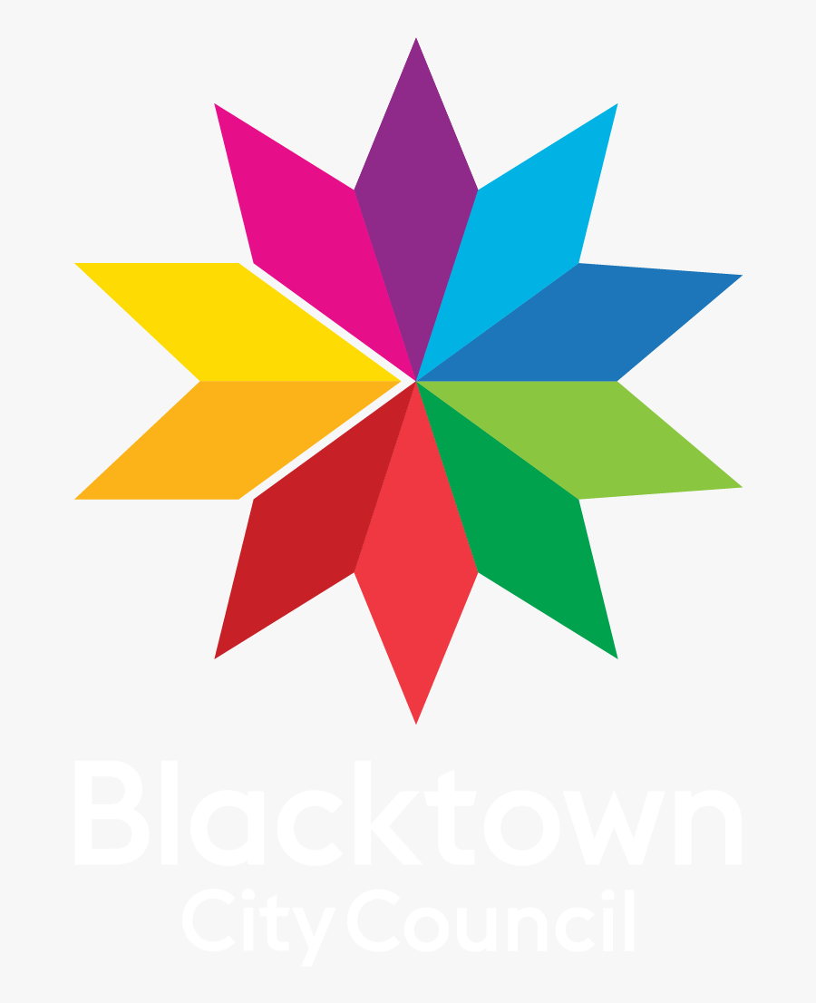 Blt Masterlogos Rgb Portrait Reversed - Blacktown Council, Transparent Clipart