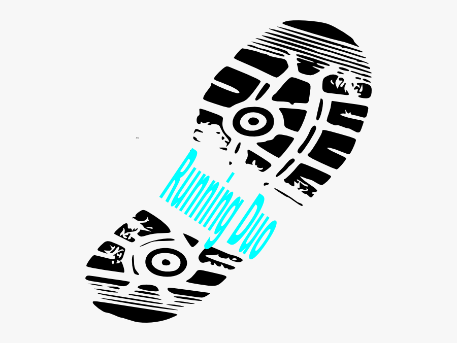Running Shoe Print Running Duo Clip Art - Shoes Sole Clipart, Transparent Clipart