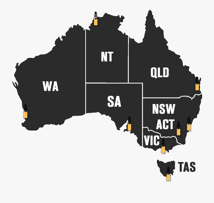 Australia Map White Background, Transparent Clipart