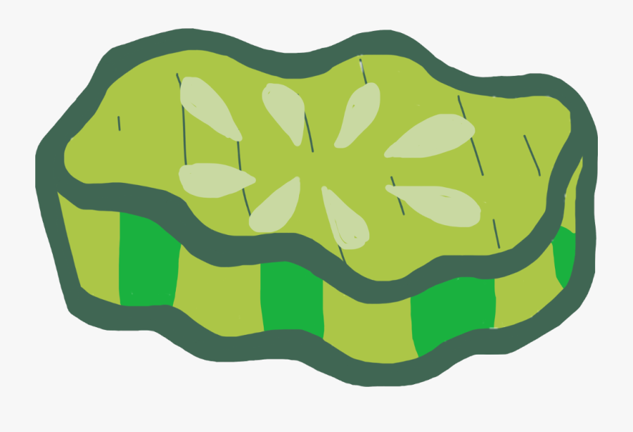 #pickle #dill #pickled #cucumber #cucumbers #slice, Transparent Clipart