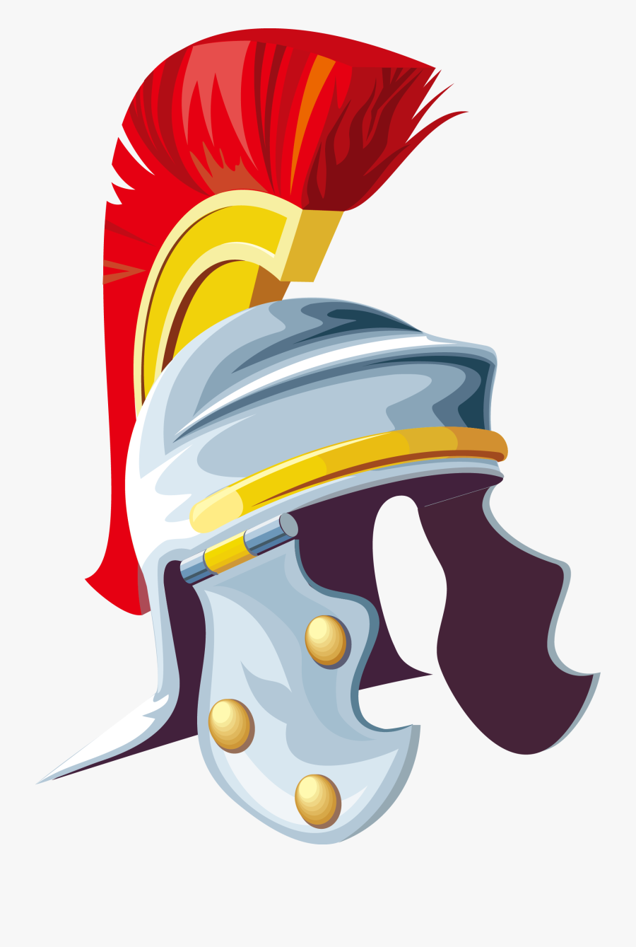 Helmet Warrior Clip Art - Armadura Png Vector, Transparent Clipart