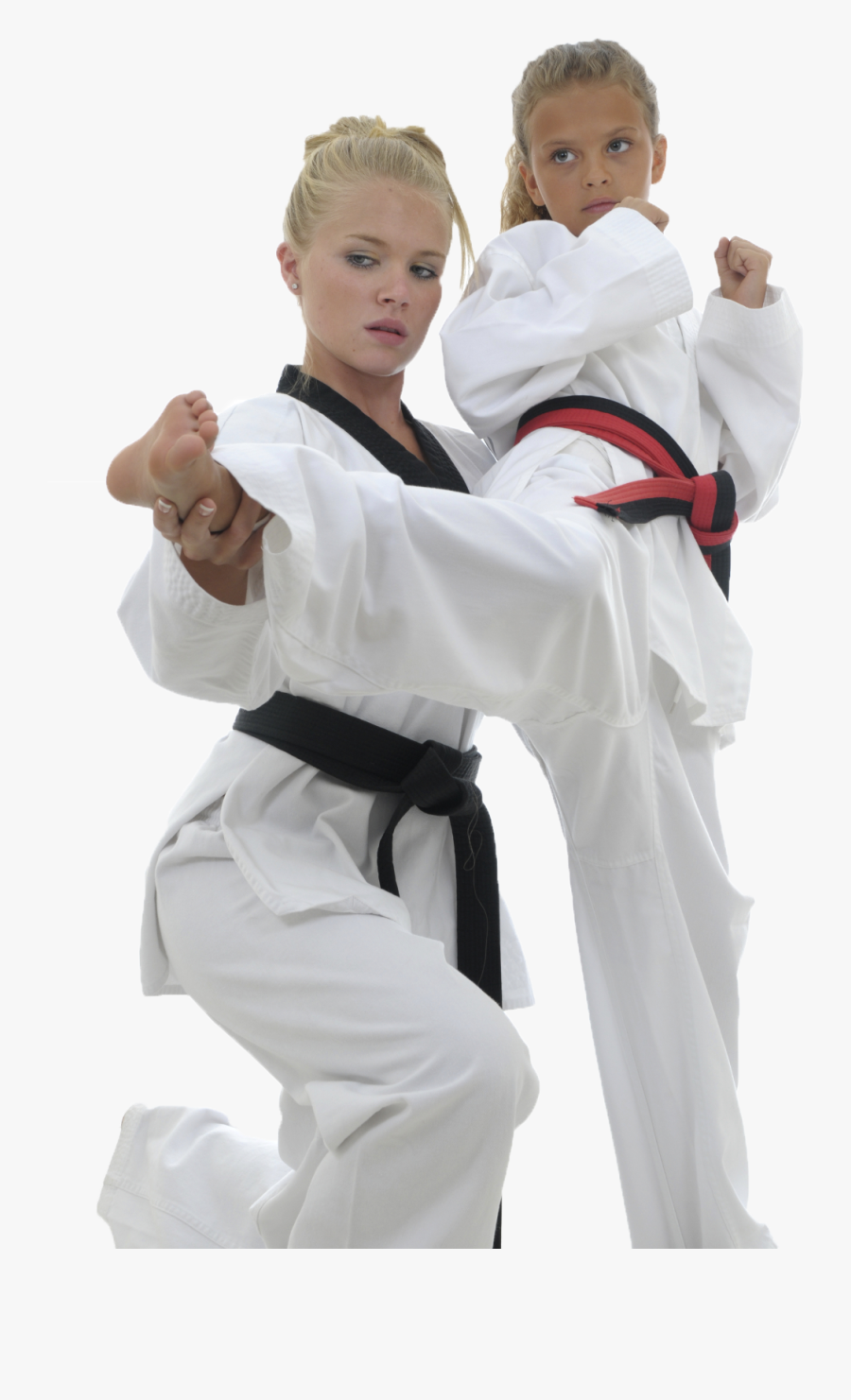 Girl Karate Png - Kids Karate Kick, Transparent Clipart