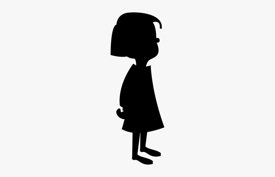 Girl Vector Silhouette - Silhouette Boy And Girl Clipart, Transparent Clipart