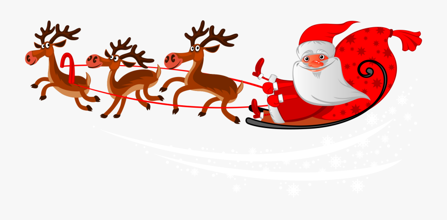 Santa Clauss Reindeer Mrs - Christmas Santa Claus Png, Transparent Clipart