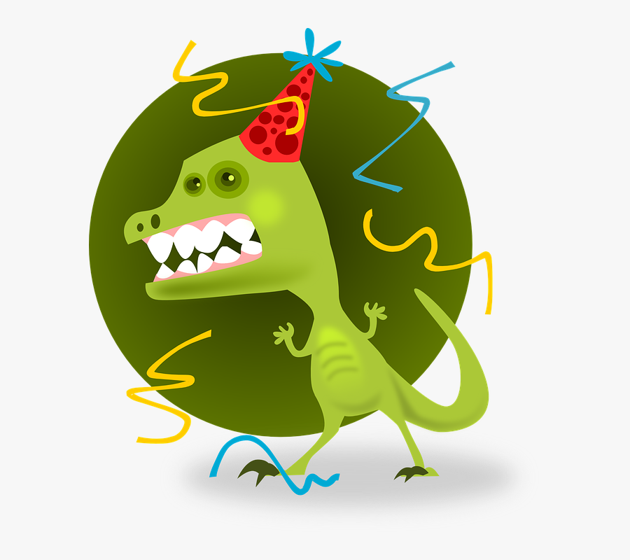 Clipart Party - Dinosaur Party Hat Clipart, Transparent Clipart