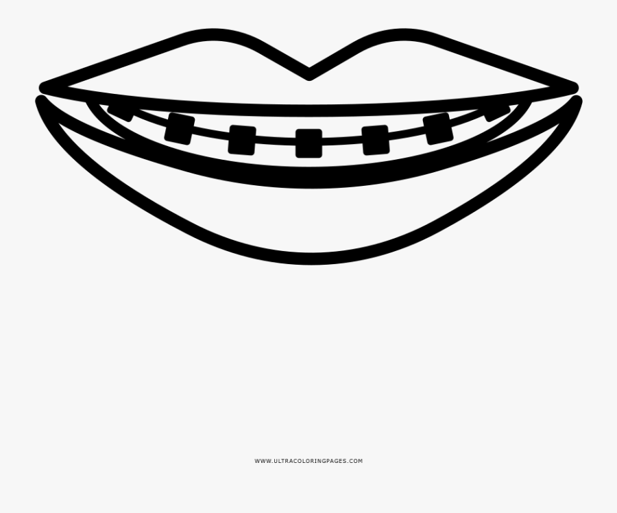 Amazing Braces Coloring Pages Page Ultra Line Art - Braces Coloring Pages, Transparent Clipart