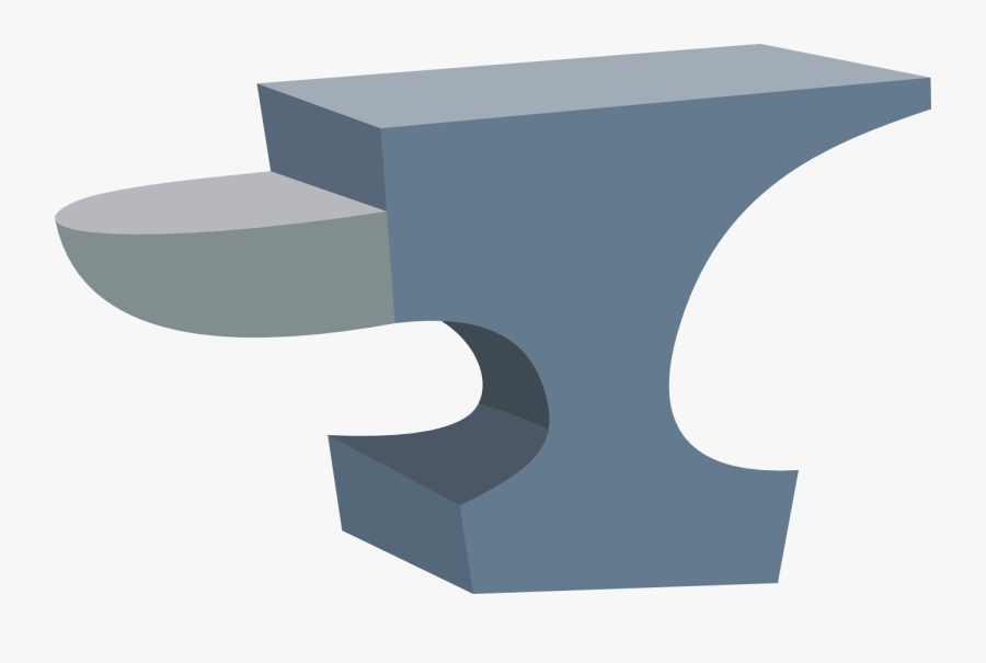 Anvil Vector Drawn - Anvil Cartoon Transparent Background, Transparent Clipart