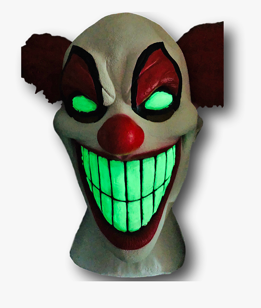 Chester The Evil Clown Mask, Glow In The Dark , Png, Transparent Clipart