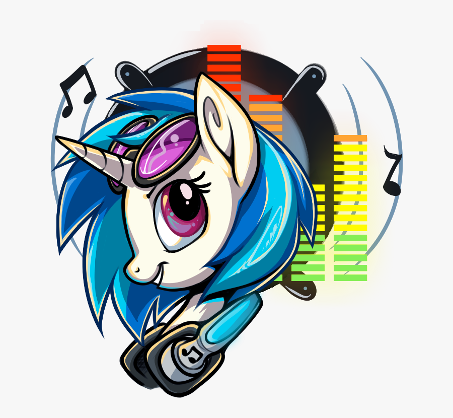 Vinyl Scratch Badge - Vinyl Scratch Art Mlp, Transparent Clipart