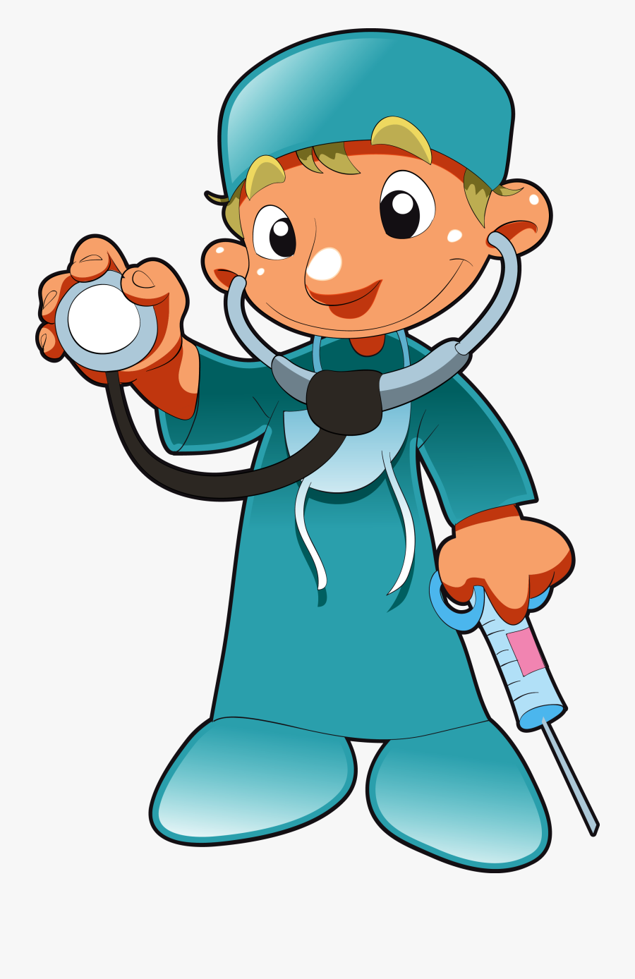Physician Nurse Clip Art - Bác Sĩ Cartoon Png, Transparent Clipart