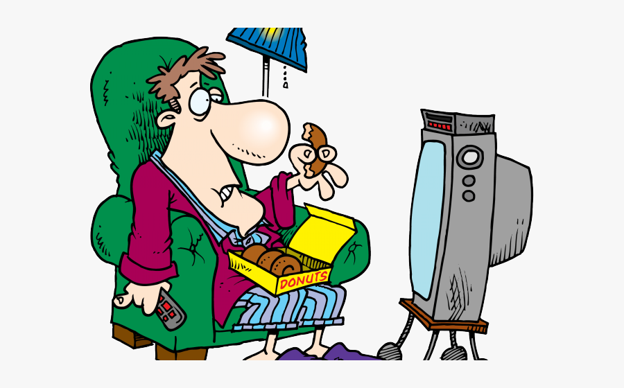 Transparent Potato Clipart Black And White - Daily Routines Watch Tv, Transparent Clipart