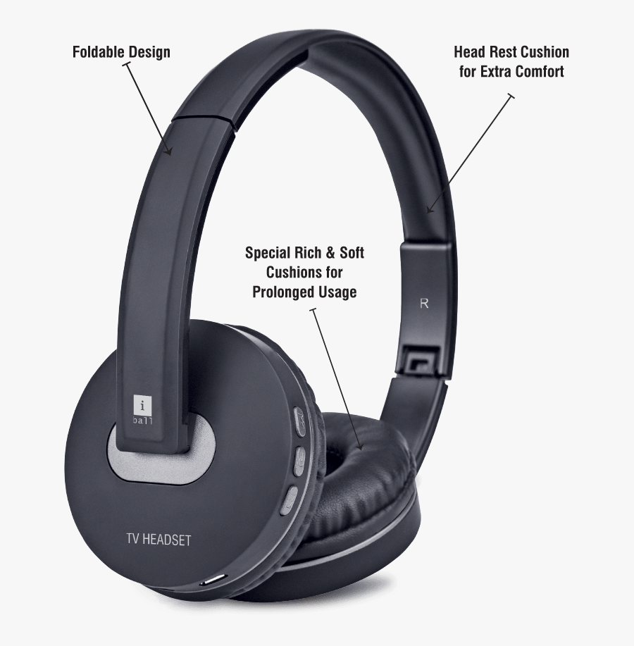 Transparent Watching Tv Png - Headphones, Transparent Clipart