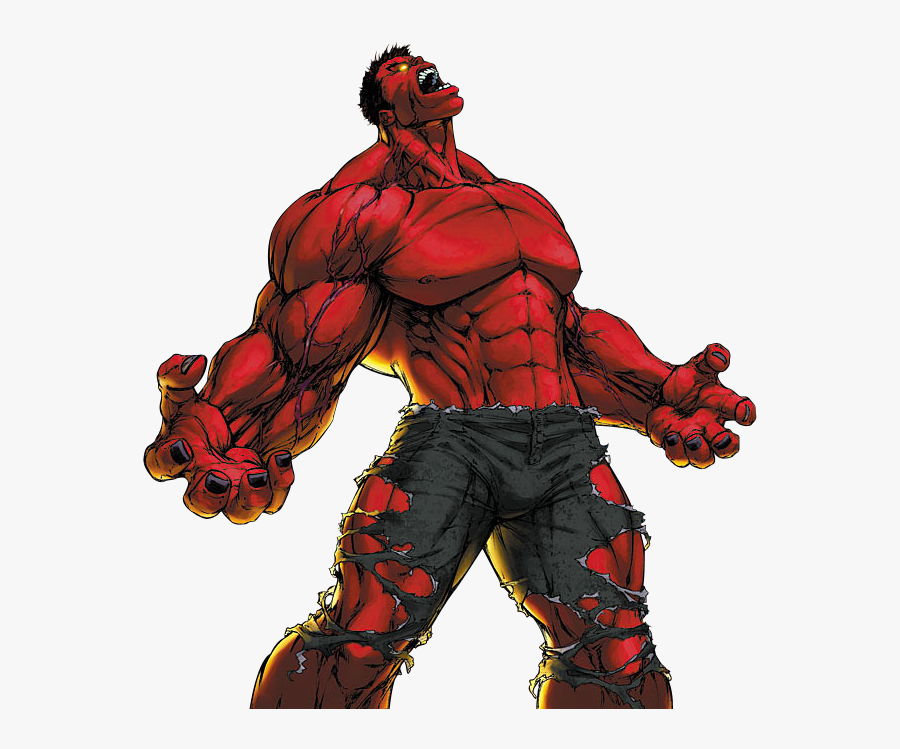 Red Hulk Png, Transparent Clipart
