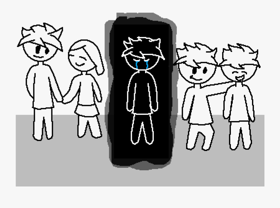 Loneliness - Illustration - Cartoon, Transparent Clipart