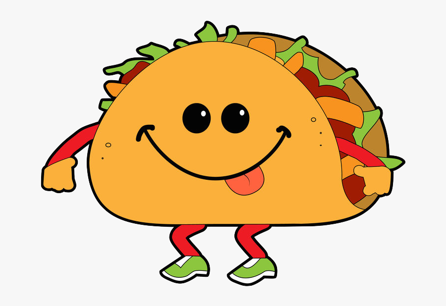 Tacos Gordos Cheese Dip - Animated Walking Taco, Transparent Clipart