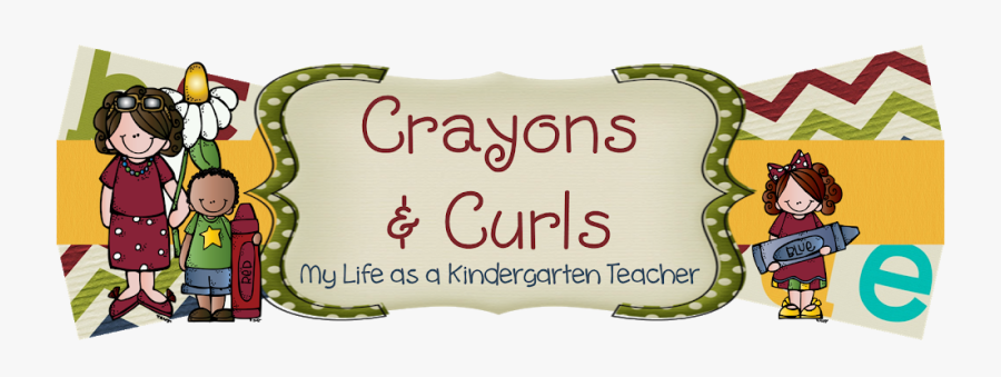 Crayons & Curls - Label, Transparent Clipart