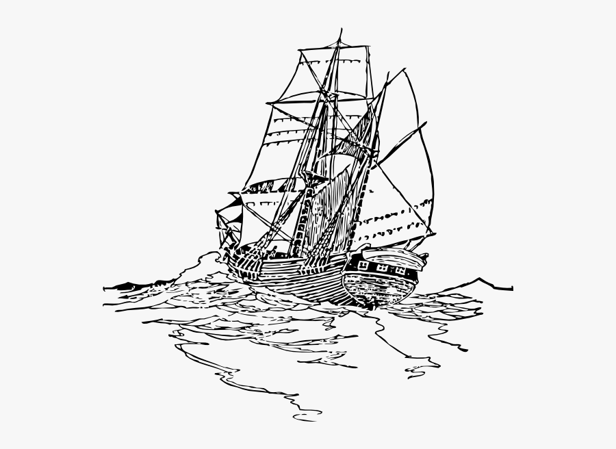 เรือ โจรสลัด การ์ตูน ระบายสี, Transparent Clipart