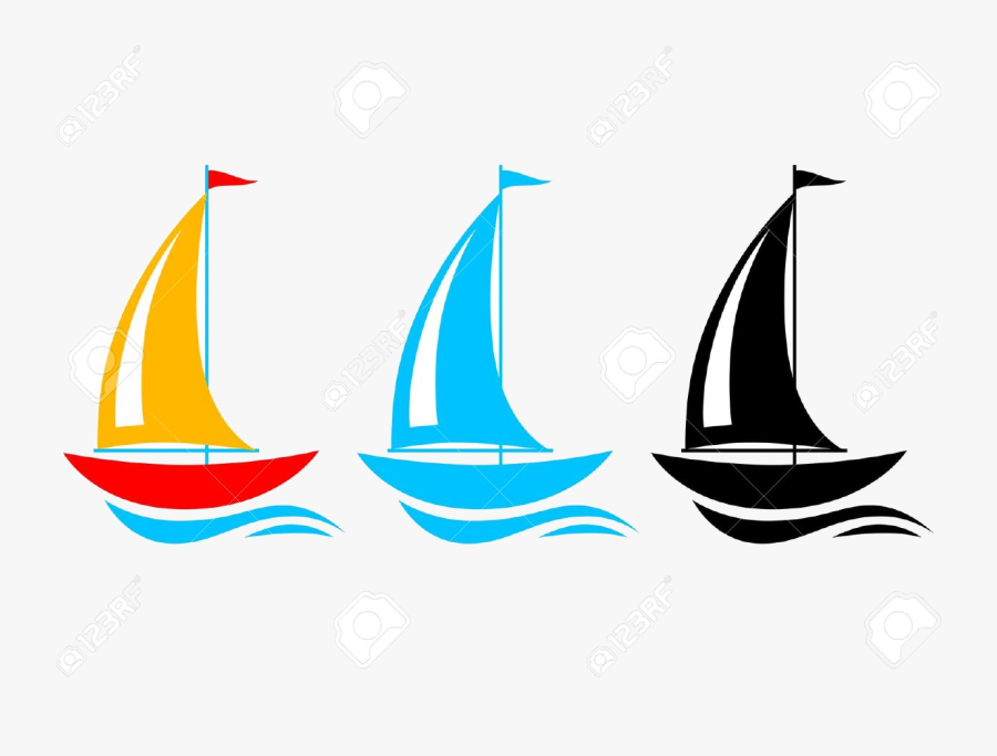 Sailboat Clipart Transparent Png - Sailboat On Water Clip Art, Transparent Clipart