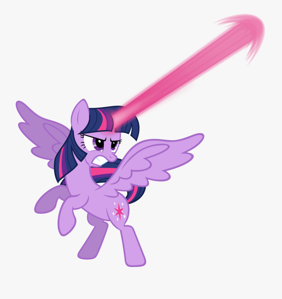 Purple Clipart Light Saber - Mlp Twilight Sparkle Attacked, Transparent Clipart