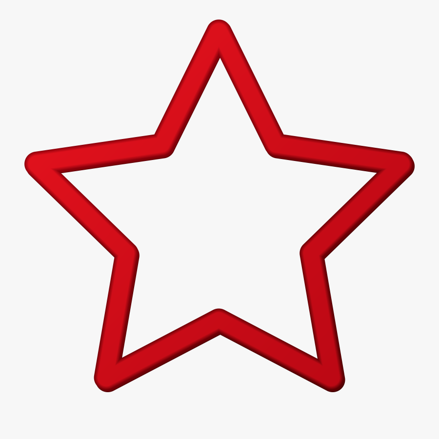 Clip Art Red Star Border, Transparent Clipart