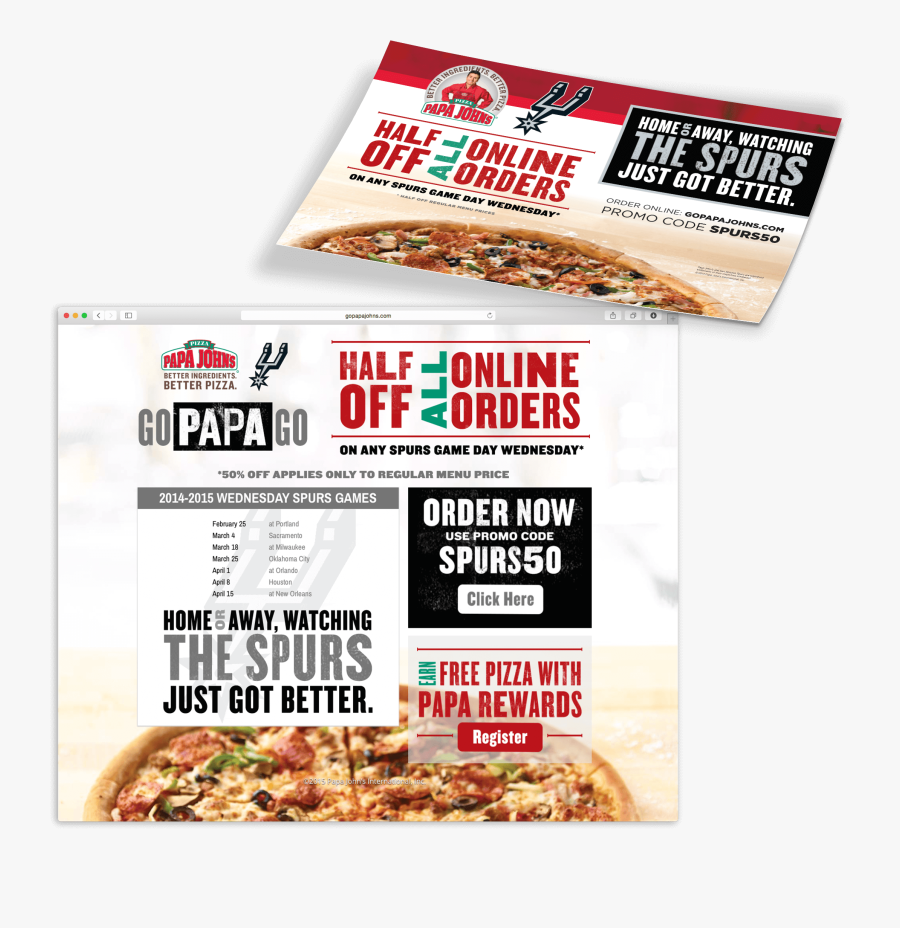 Papa John's Pizza, Transparent Clipart