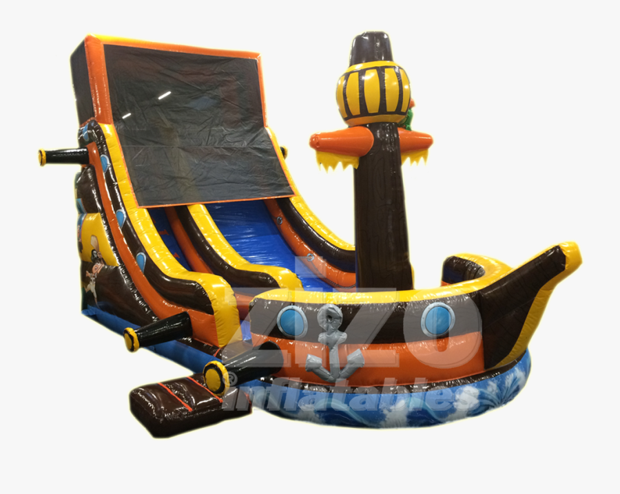 Pirate Boat Slide, Transparent Clipart
