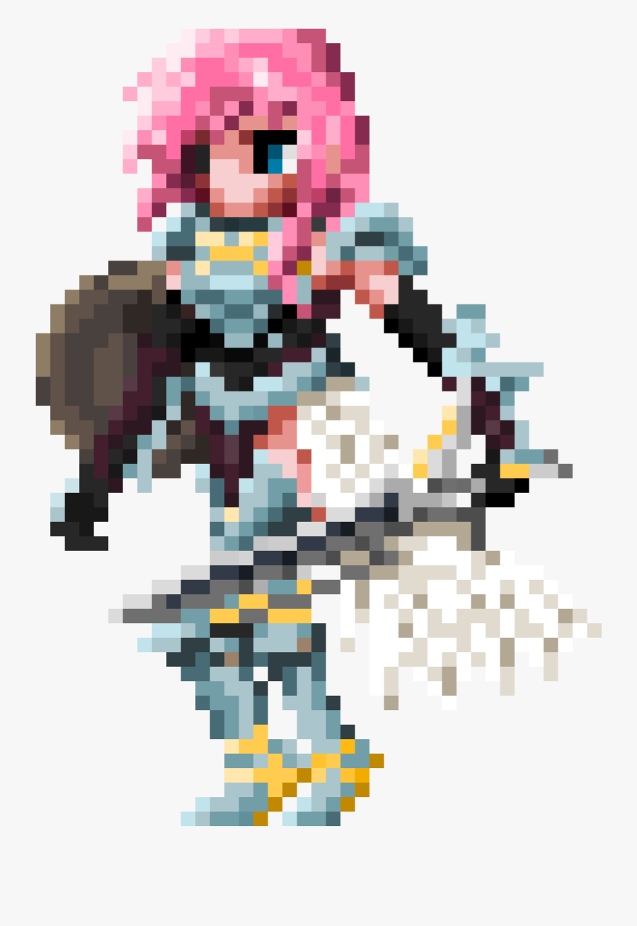 I Hope It"s Not Too Messy, It"s Very Hard To Make Details - Final Fantasy Lightning Sprite, Transparent Clipart
