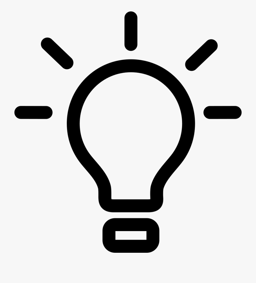 Lightbulb Png Icon - Light Bulb Svg Icon, Transparent Clipart