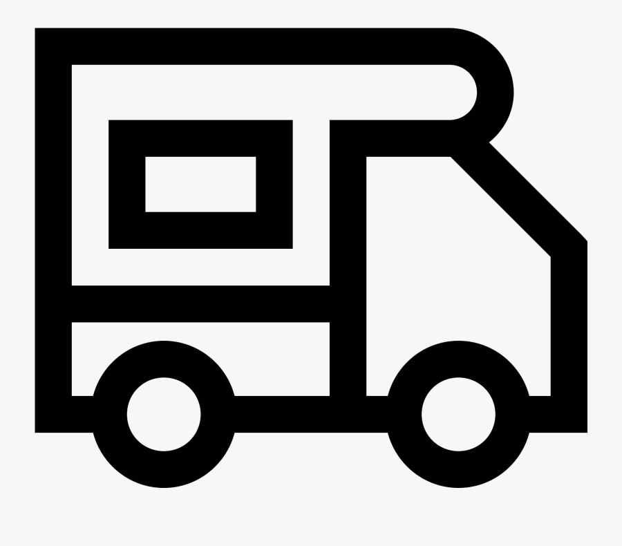 Camp Vector Camping Rv - Truck Icon Png, Transparent Clipart