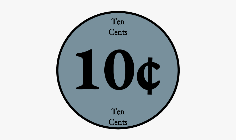 Ten Cent, 10, Dime - Graduate Clip Art, Transparent Clipart