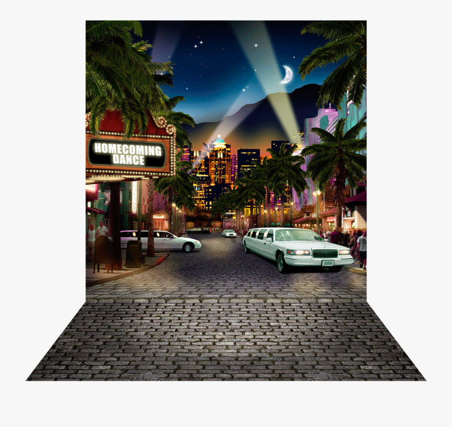 Homecoming Downtown Photo Backdrop - Executive Car, Transparent Clipart