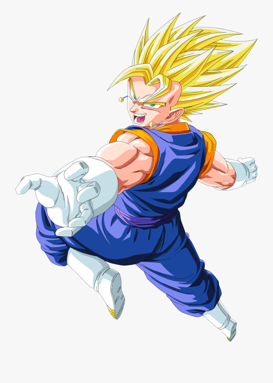 Dragon Ball Super Power Levels Transparent Background - Vegito Super Saiyan, Transparent Clipart