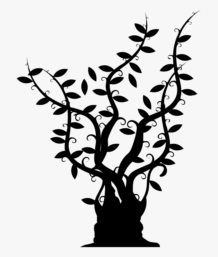 Drawing Branches Tree Trunk - Arbol Con Ramas Largas, Transparent Clipart