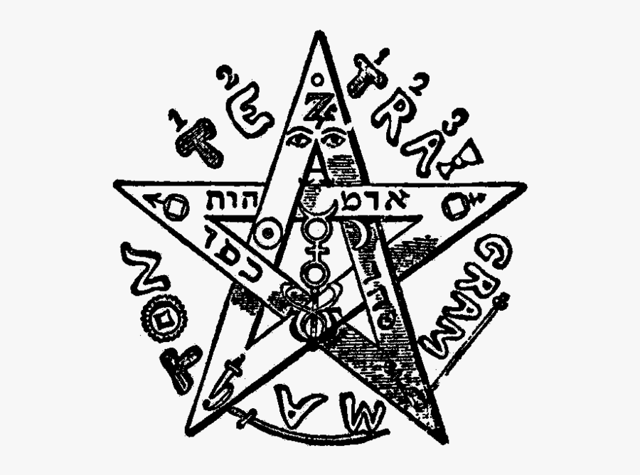 Pentagram Eliphas Levi - Witches Pentagram, Transparent Clipart