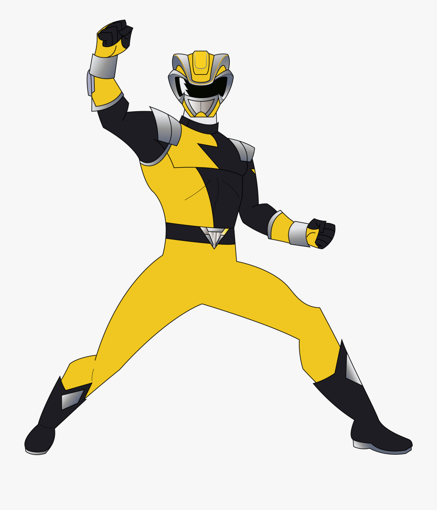 Yellow Clipart Power Rangers - Hyper Force Yellow Ranger, Transparent Clipart