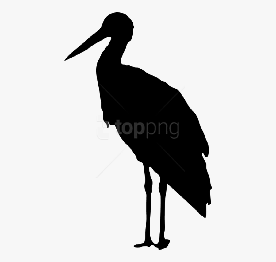 Free Png Download Stork Silhouette Png Images Background - Stork Silhouette Png, Transparent Clipart