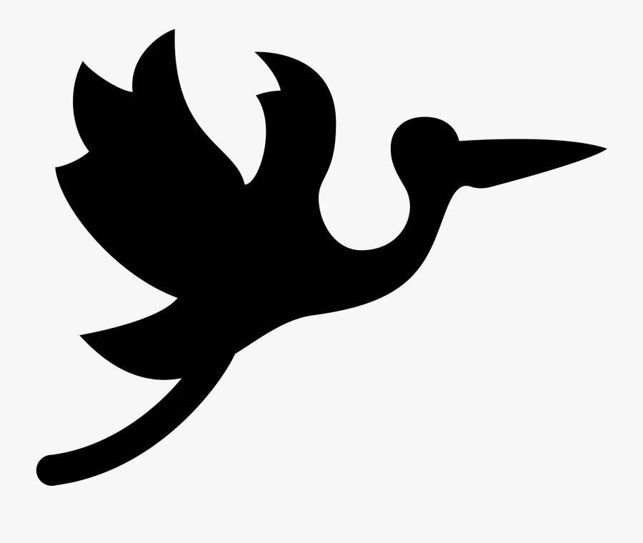 Stork Baby Silhouette Transparent, Transparent Clipart