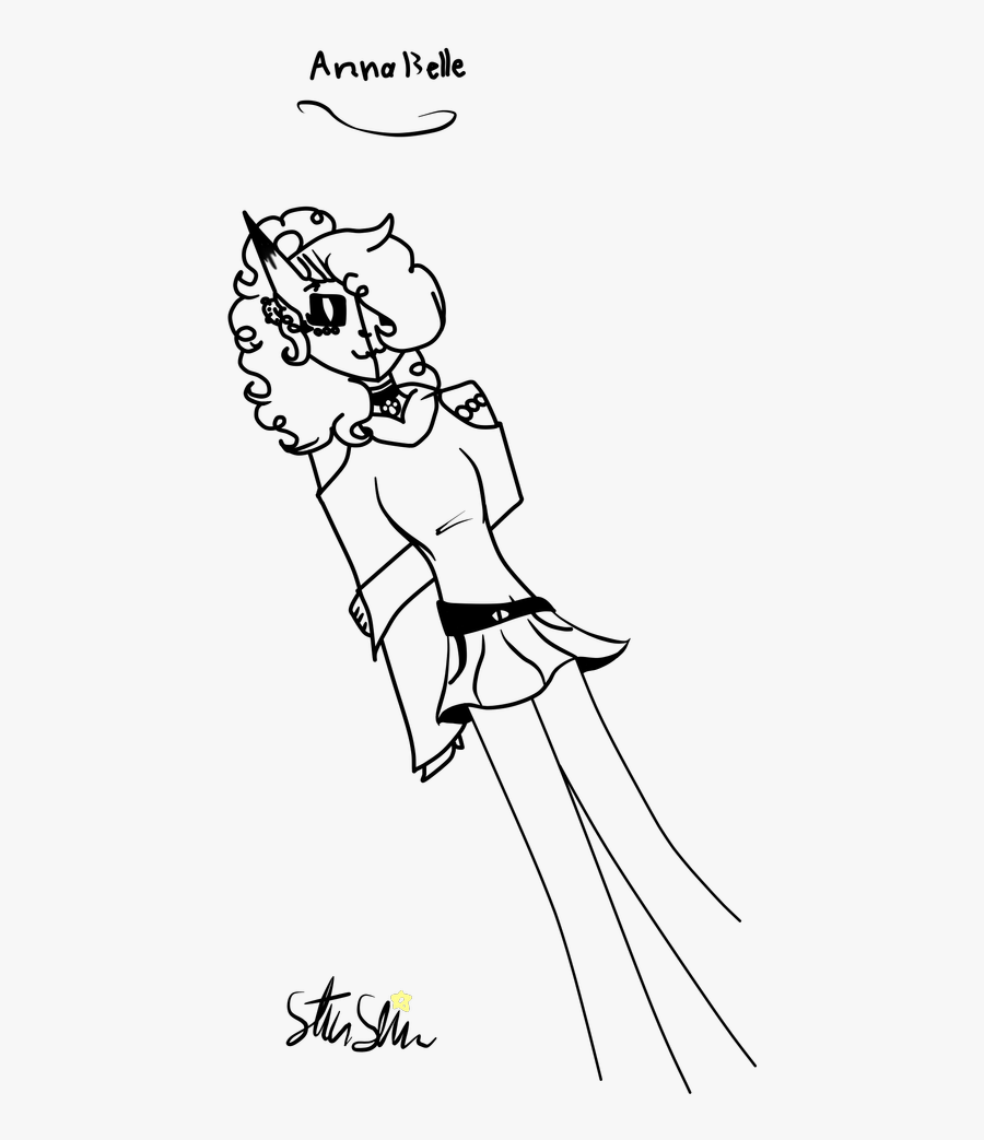 Annabelle By Starshien On - Line Art, Transparent Clipart