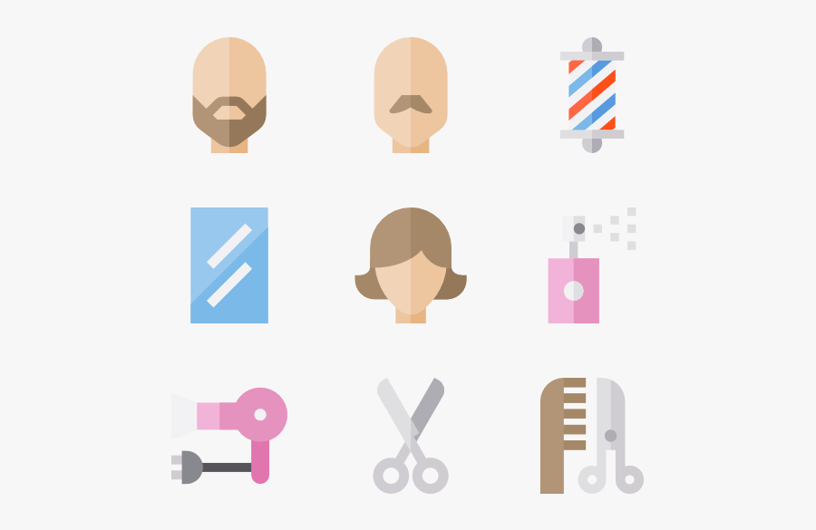 Barber Face Icon Transparent Background, Transparent Clipart