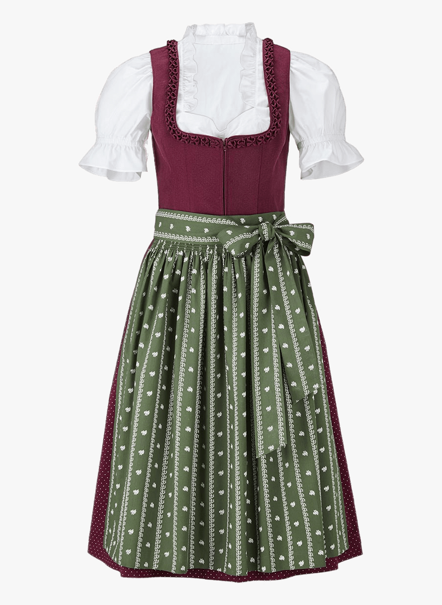 Dirndl Dress Set - Dirndl Clipart, Transparent Clipart
