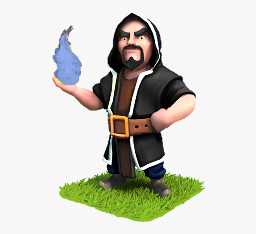 A Ready To Fight - Clash Royale Fire Wizard, Transparent Clipart