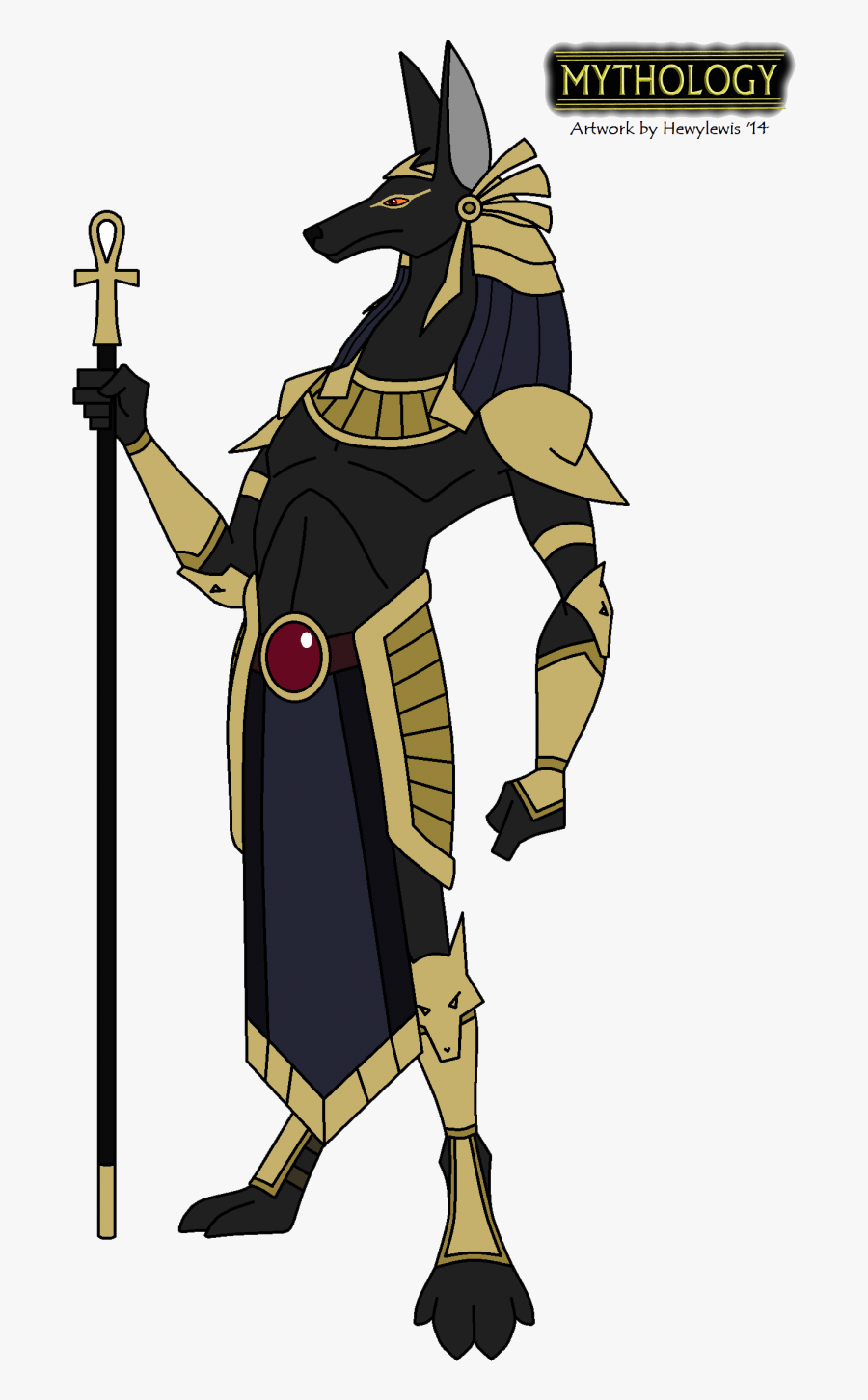 Anubis Egyptian God, Transparent Clipart